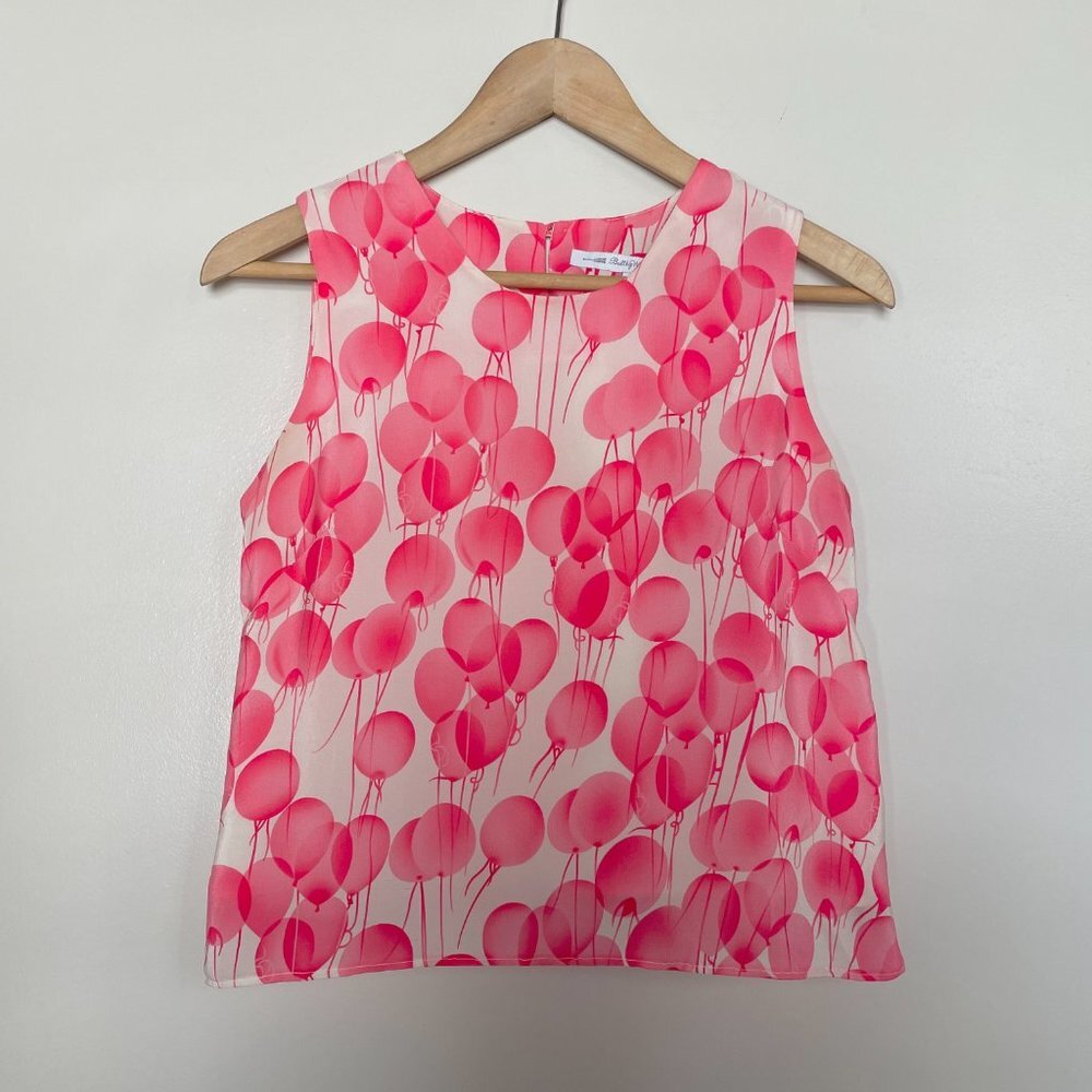 Built By Wendy Silk Balloon Print Tank Top - Picture 1 of 7